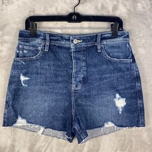 Hollister California Ultra High Rise Distressed Denim Shorts Women Sz 9 NWT Gift